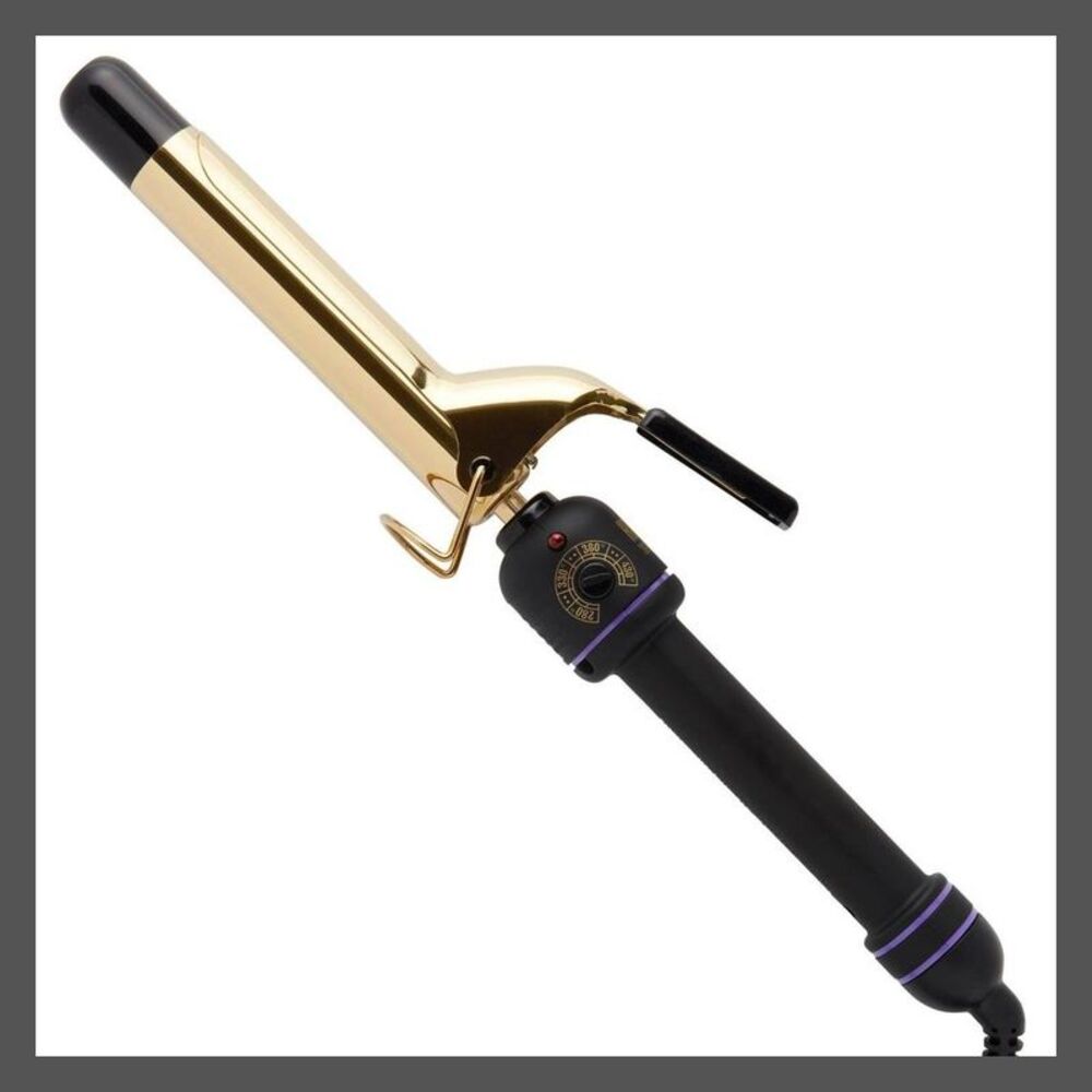 Gold and Black Curling Iron